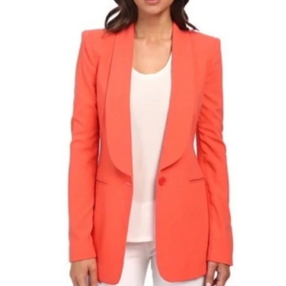 BCBG MAXAZRIA coral blazer
